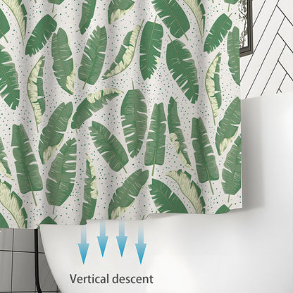 Leaf Print Shower Curtain