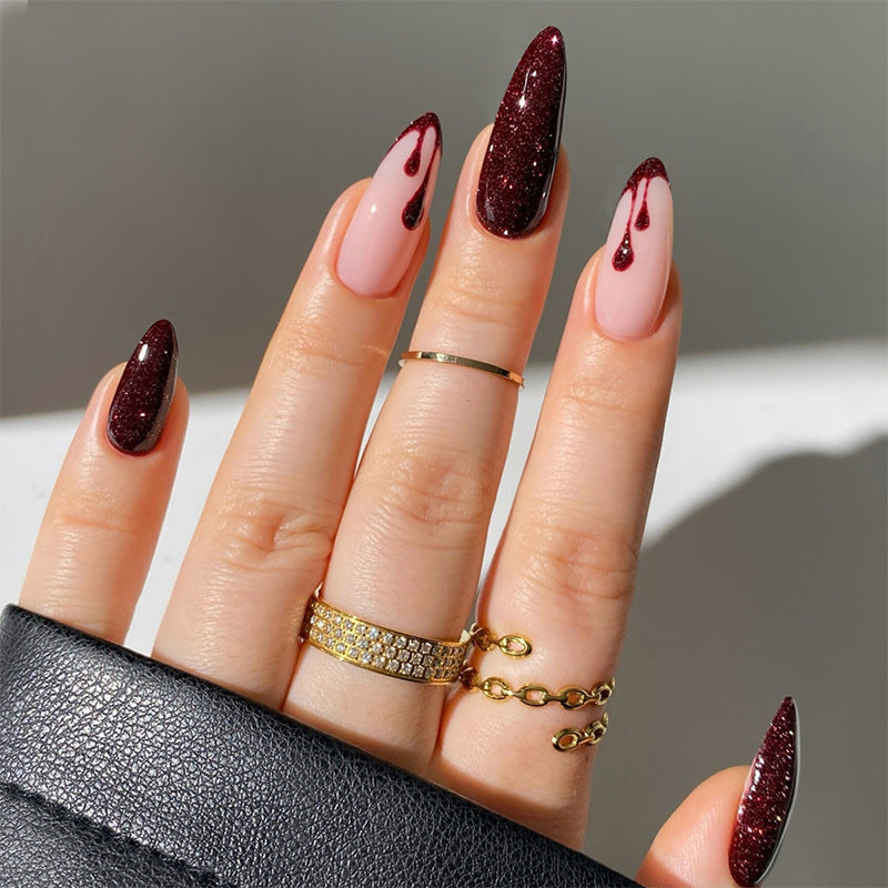 Glamorous Glittery Press-On Nail Set Acalora