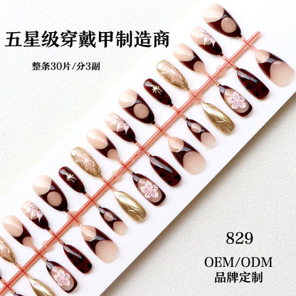 Elegant Designer Press-On Nail Art Collection Acalora