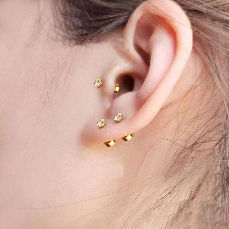 Ear studs with flat back | Bowlift