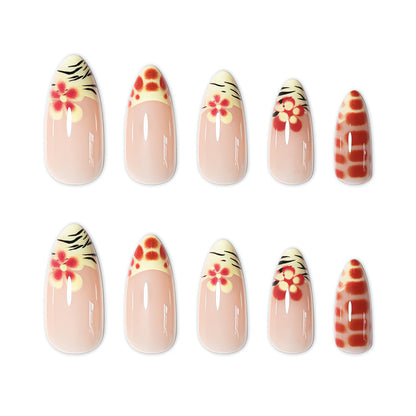 Floral Nail Art Press-On Set Acalora