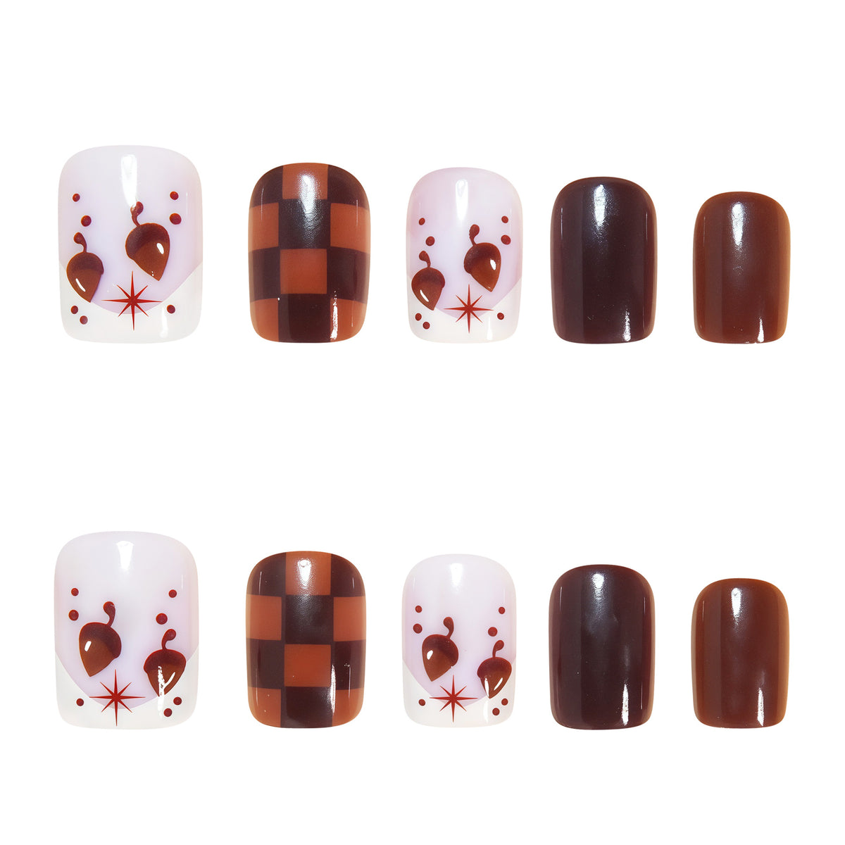 Artistic Square Nail Art Design Acalora