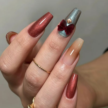 Artificial nails in elegant glamour design Acalora