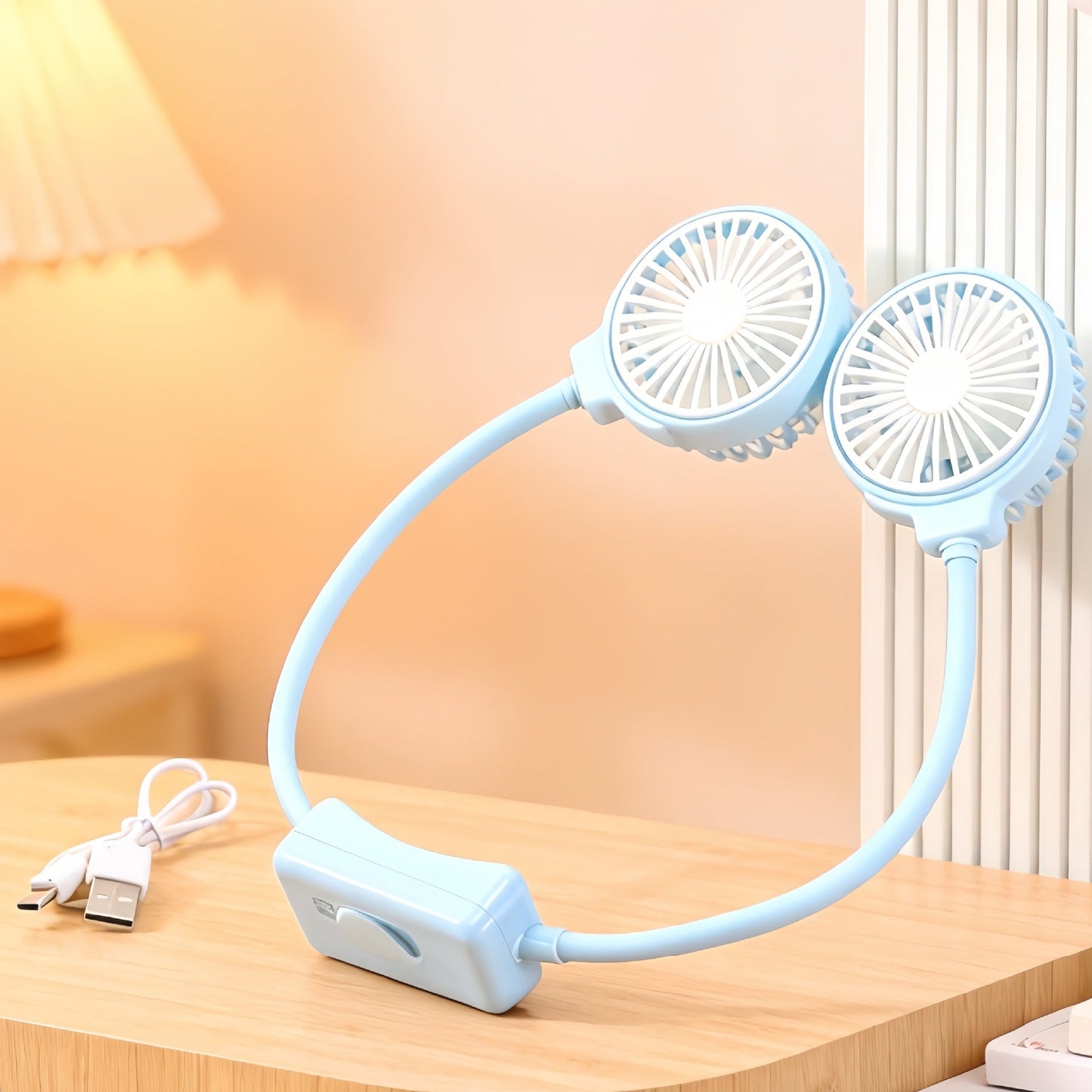 Women's Portable Neck Fan with Flexible Structure Karnz