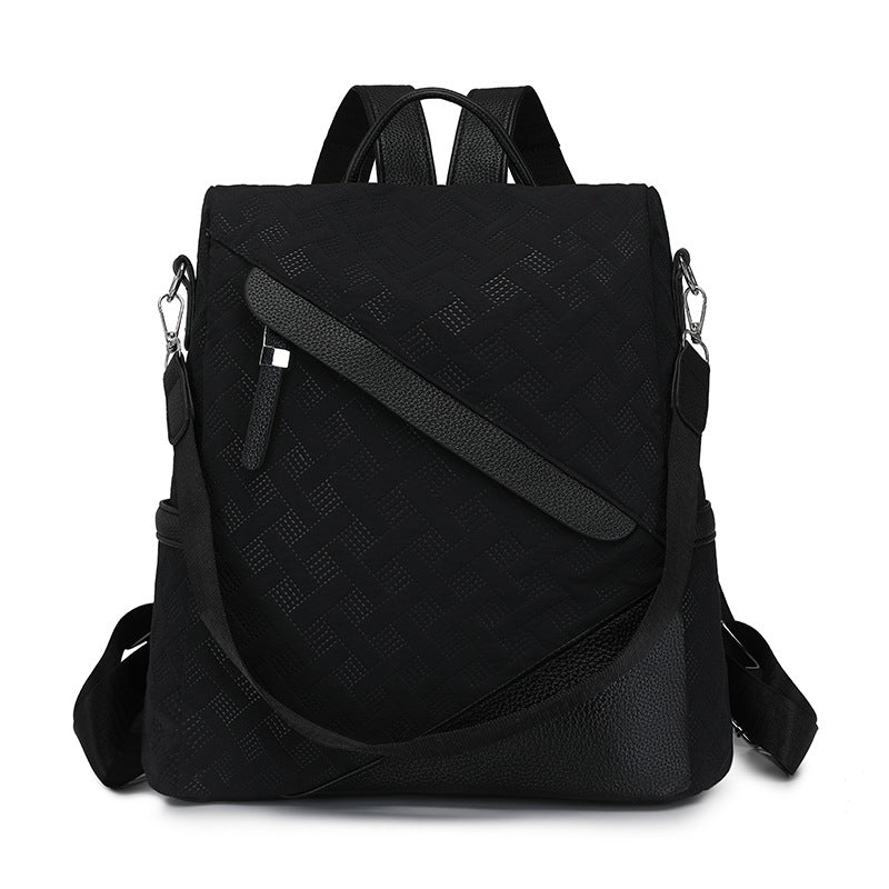 Elegant Textured Leather Backpack Acalora