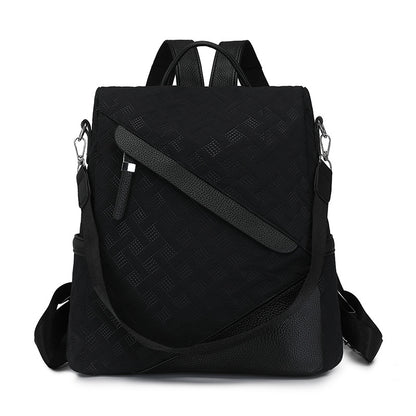 Elegant Textured Leather Backpack Acalora