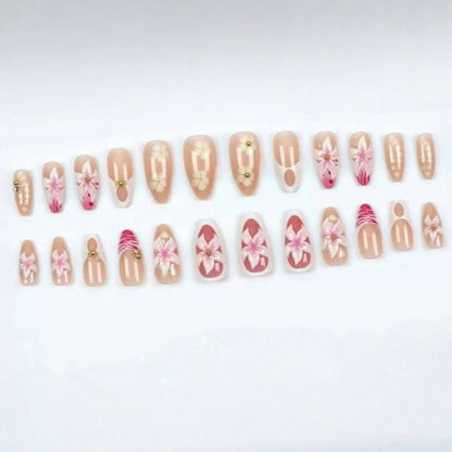 Floral 3D Nail Art Acalora