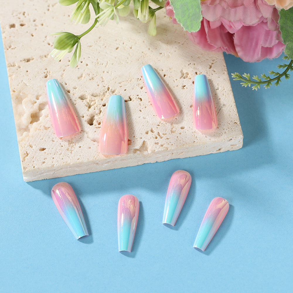 Artificial nails in modern ombre design Acalora