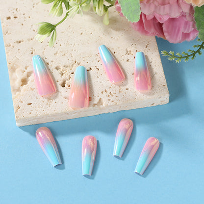 Artificial nails in modern ombre design Acalora