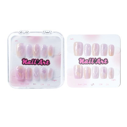 Long-Lasting Artistic Press-On Nail Set Acalora