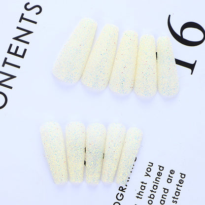 High-quality artificial nails with glitter effects Acalora
