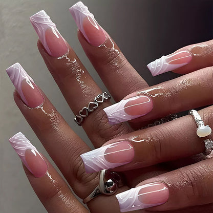 Elegant Acrylic Press-On Nail Art Set Acalora