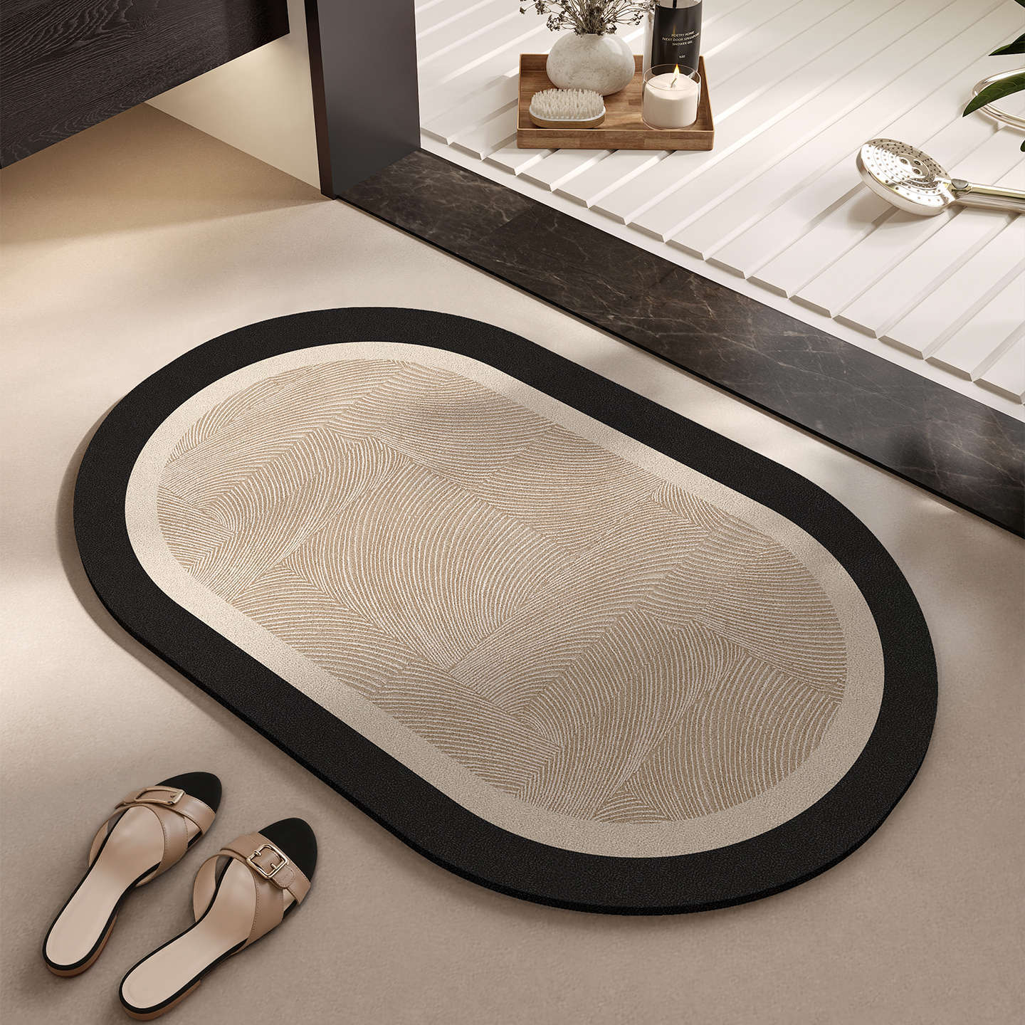 Elegant Woven Bath Mat
