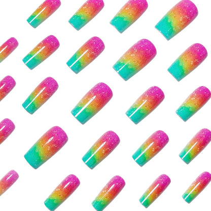Gradient Glitter Ombre Nail Art Acalora