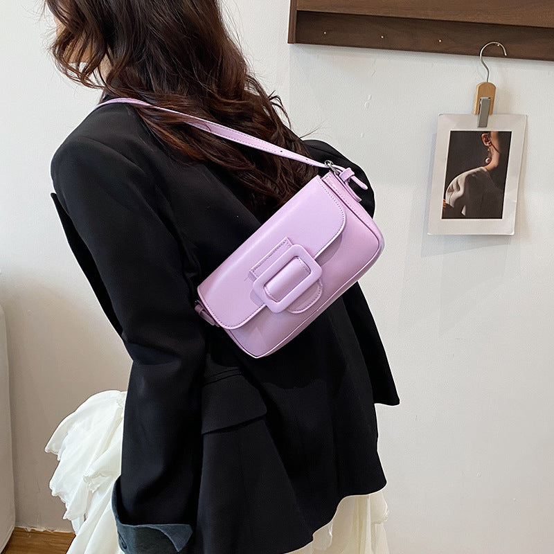 Structured Leather Crossbody Bag Acalora