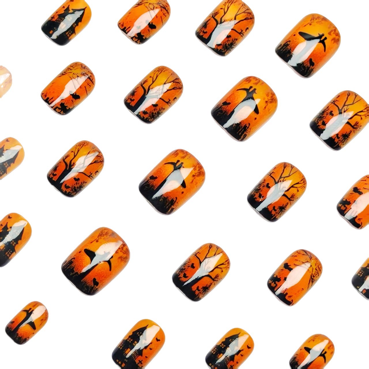 Halloween Haunted House Nail Art Acalora