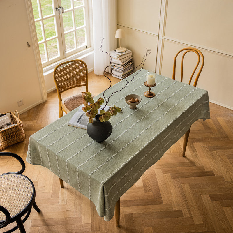 Contemporary Striped Tablecloth