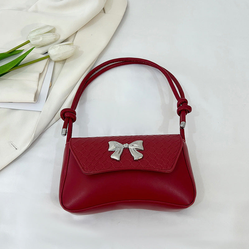 Chic Bow-Detail Handheld Clutch Bag Acalora