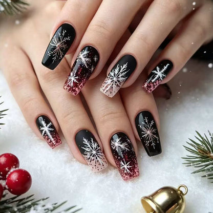 Winter-Themed Long-Lasting Nail Art Acalora
