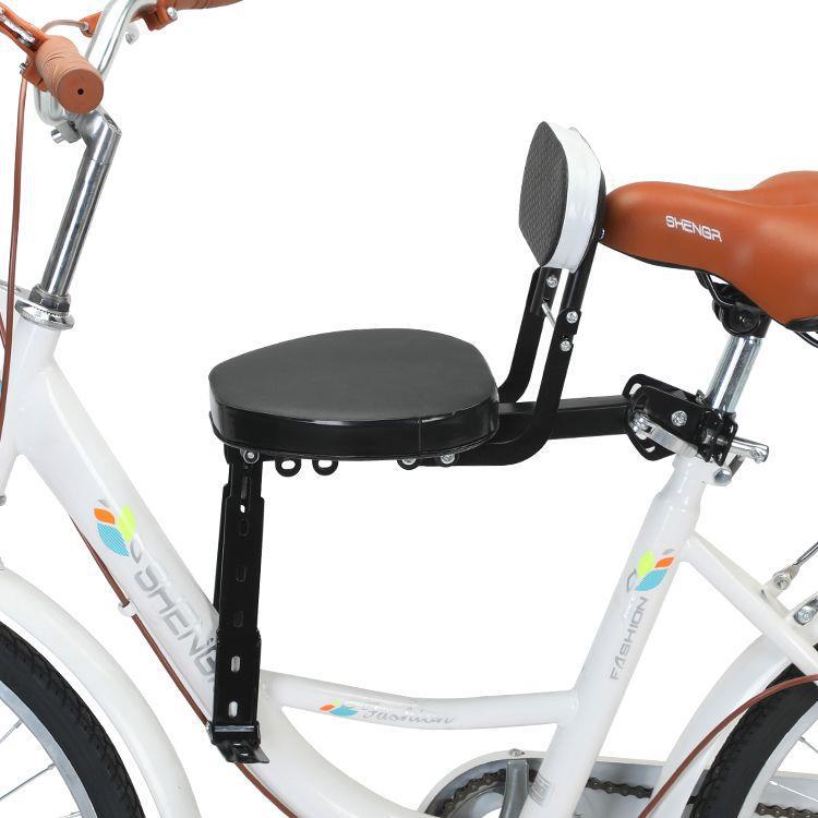 detachable padded bicycle passenger seat with adjustable backrest and reinforced mounting bracket Bowlift