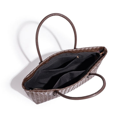 Woven Leather Tote Bag Acalora
