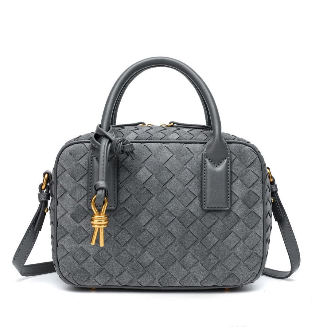 Textured Leather Boutique Handbag Acalora