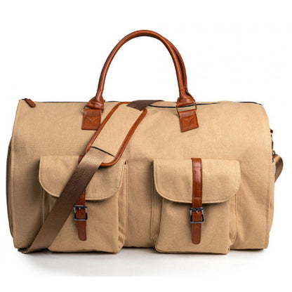 Stylish Leather Travel Duffel Bag Acalora