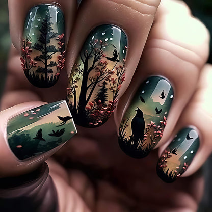 Nature-Inspired Nail Art Set Acalora