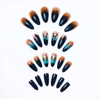 Festive Winter-Themed Nail Art Acalora