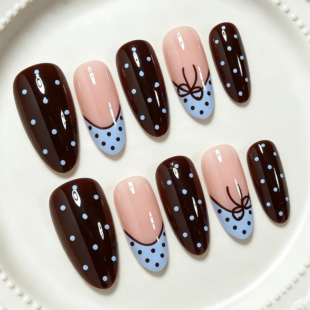 Playful Polka Dot Press-On Nail Set Acalora