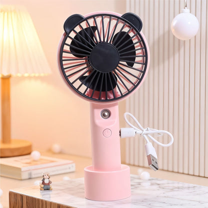 Women's portable hand fan with spray function Brehn