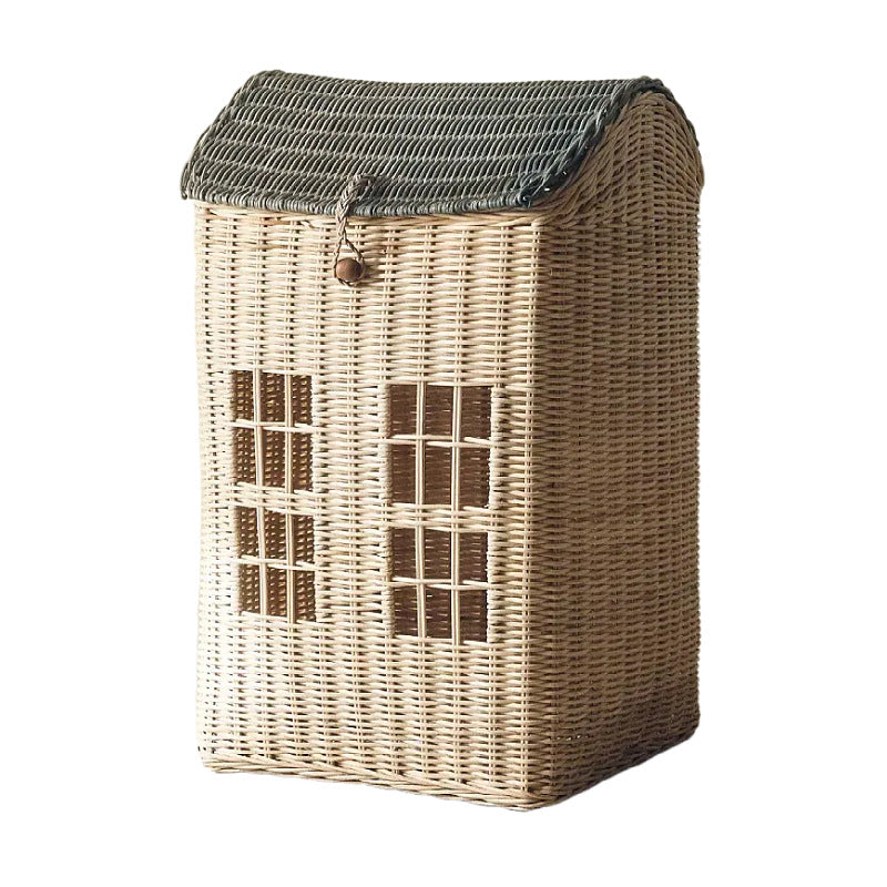 Decorative Woven House-Shaped Storage Basket Acalora