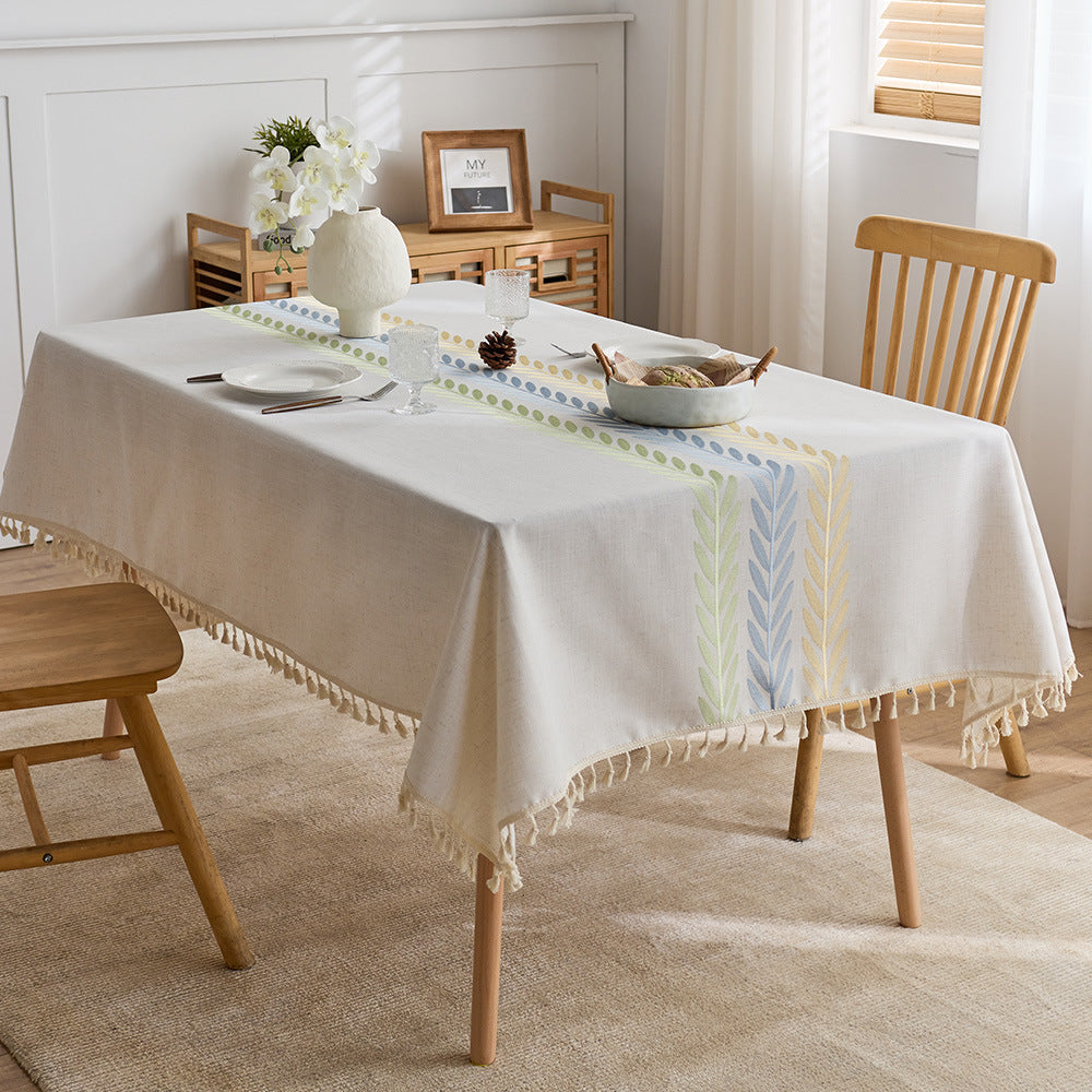 Elegant Fringed Table Cover