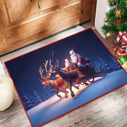 Festive Holiday Door Mat
