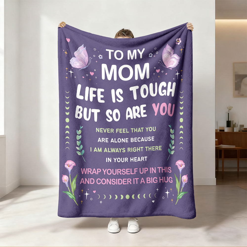 Unisex Inspirational Message Fleece Blanket