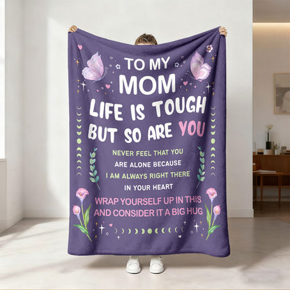 Unisex Inspirational Message Fleece Blanket