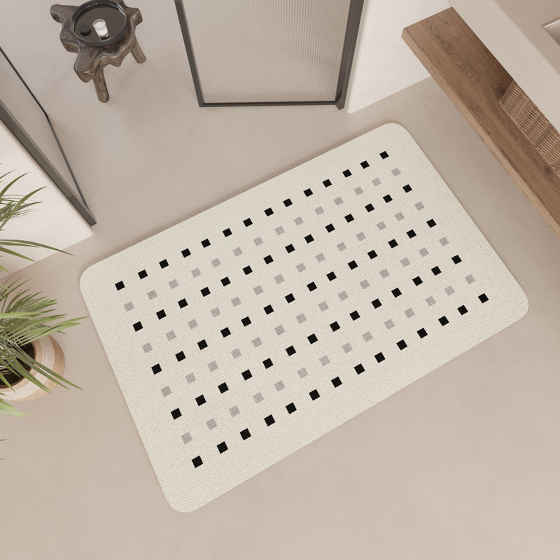Modern Geometric Patterned Bath Mat
