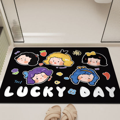 Cartoon-Inspired Bathroom Mat