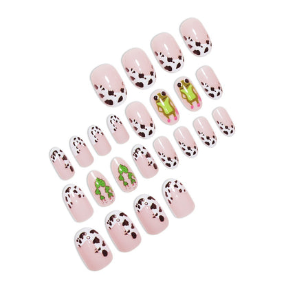 Playful Animal-Themed Press-On Nail Art Acalora