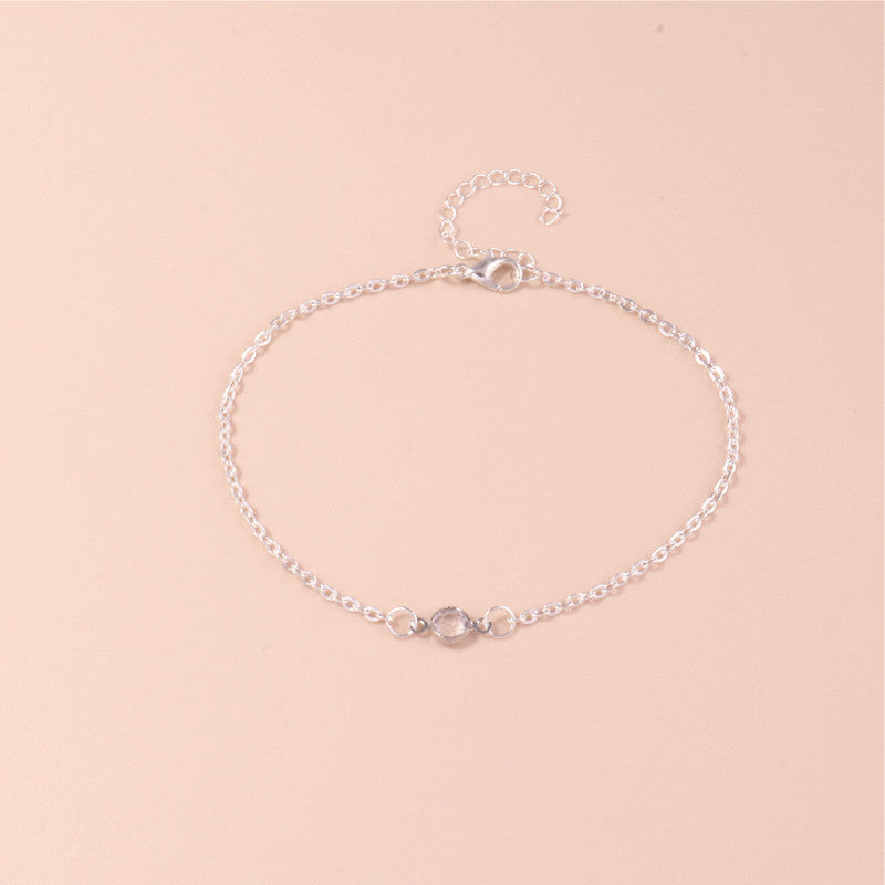 Elegant Minimalist Chain Anklet Acalora