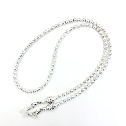 Elegant Pearl Beaded Eyewear Chain Acalora