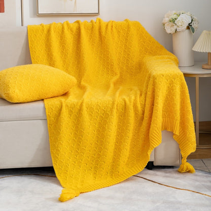 Cozy Knitted Throw Blanket