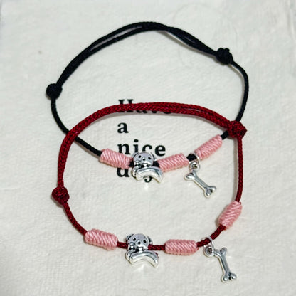Adjustable Dog Theme Charm Bracelet Acalora