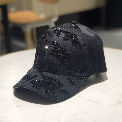 Women's Embellished Sequin Baseball Cap Bowlift