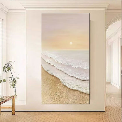 Coastal Sunset Landscape Canvas Art
