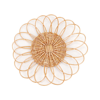 Decorative Wall Plate Made of Woven Rattan Acalora