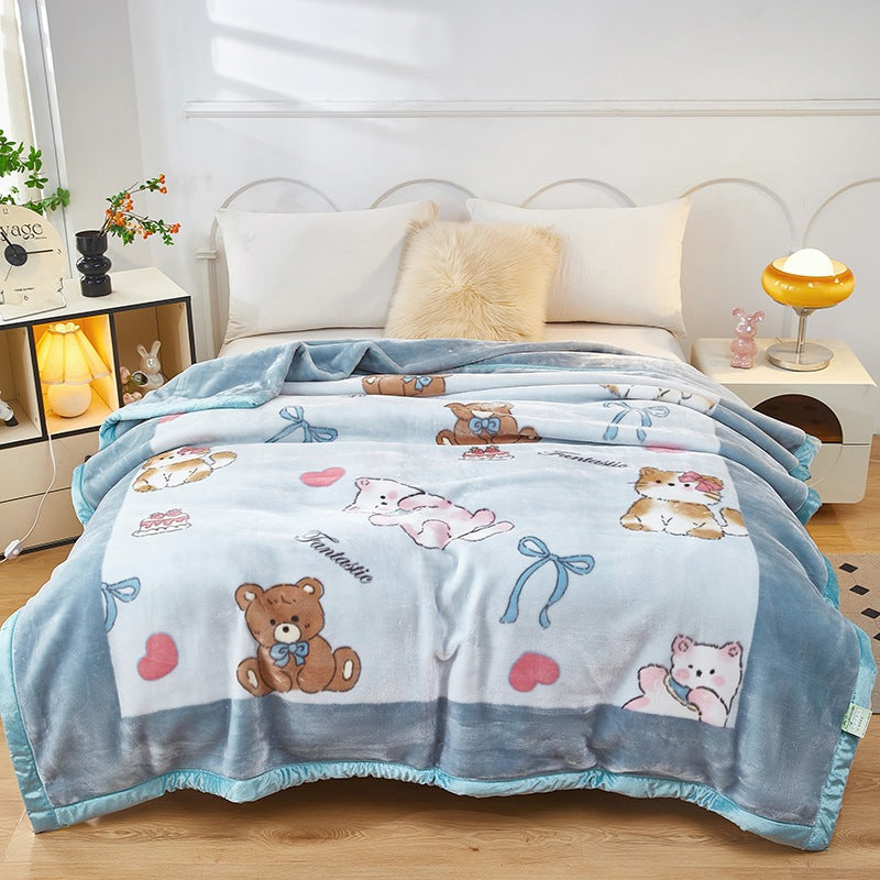Decorative Fleece Throw Blanket