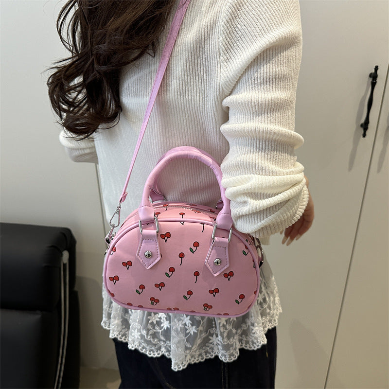 Playful Cherry Print Handbag Acalora