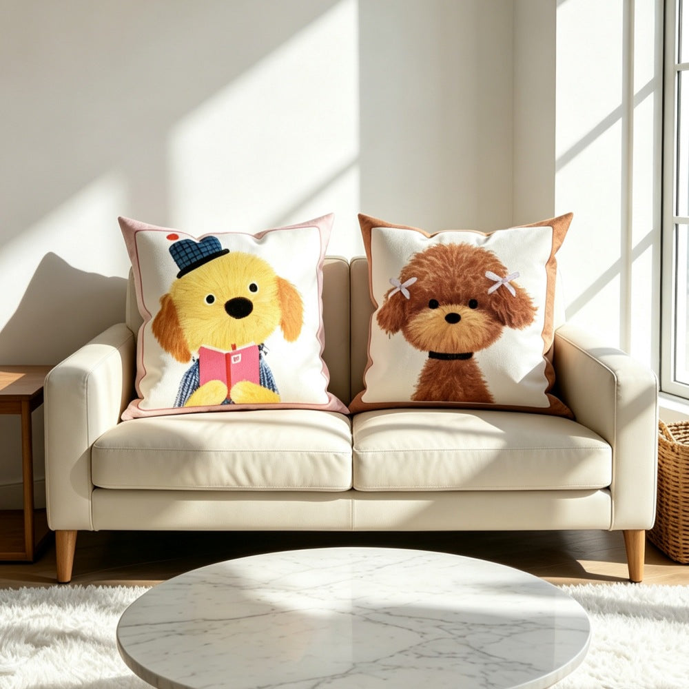 Decorative Cartoon Dog Pillow