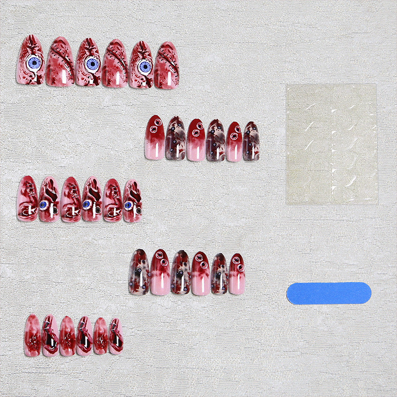 Creative artificial nail set with unique, artistic accents Acalora